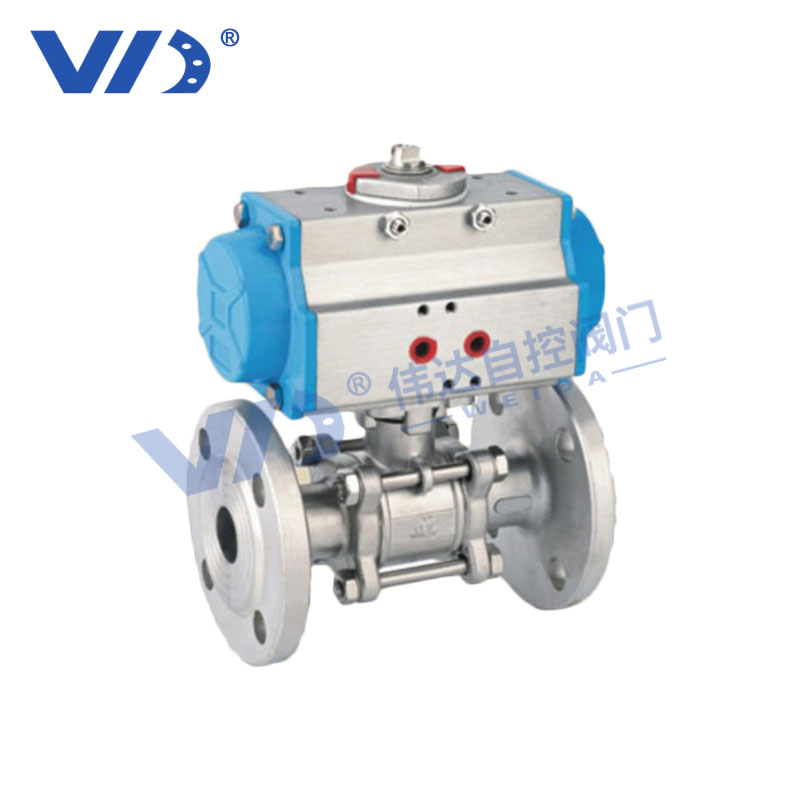 Pneumatic Three-Piece Flanged Ball Valve — PVPeW 2026