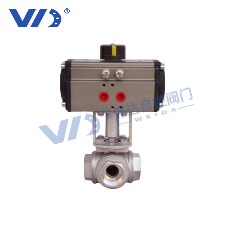 Pneumatic Three-Way Ball Valve — PVPeW 2026