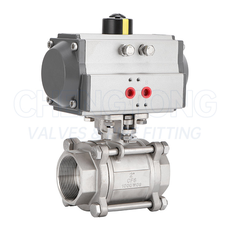 Pneumatic Female-Threaded Ball Valve — PVPeW 2026