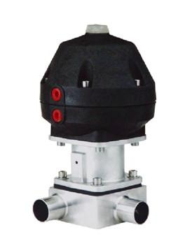Sanitary Pneumatic Three-Way Diaphragm Valve — PVPeW 2026