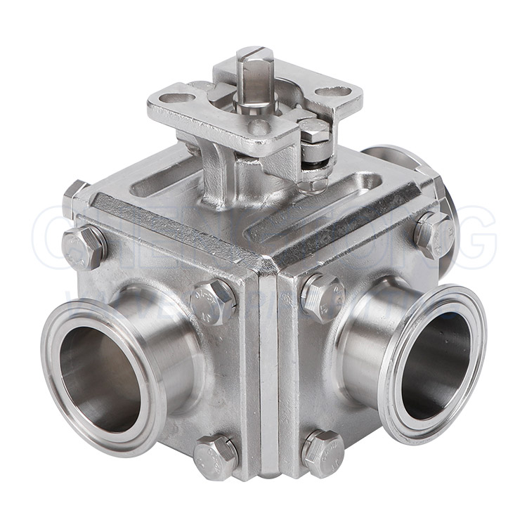 Clamp-End Three-Way Ball Valve — PVPeW 2026
