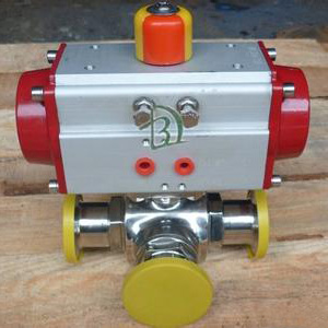 Pneumatic Three-Way Ball Valve — PVPeW 2026