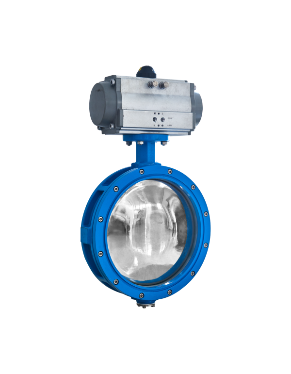 Pneumatic Butterfly Valve （ Fluoropolymer-Lined / Carbon Steel ） — PVPeW 2026