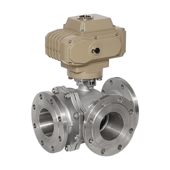 Electric-Actuated Three-Way Ball Valve — PVPeW 2026