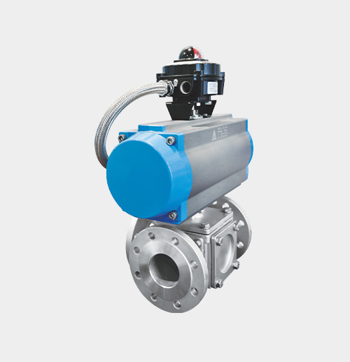 Pneumatic Three-Way Ball Valve — PVPeW 2026