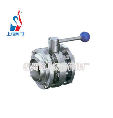 Sanitary Stainless Steel Manual Three-Piece Butterfly Valve — PVPeW 2026