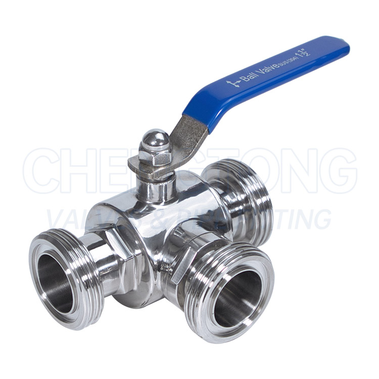 Male-Threaded Three-Way Ball Valve — PVPeW 2026