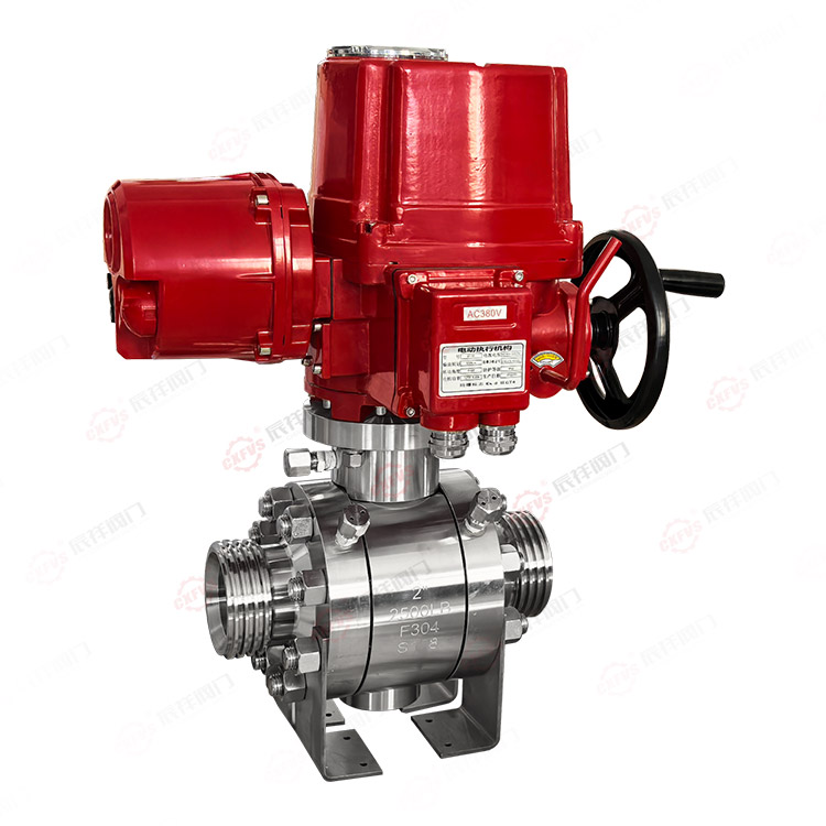 Electric-Actuated Male-Threaded Ball Valve — PVPeW 2026