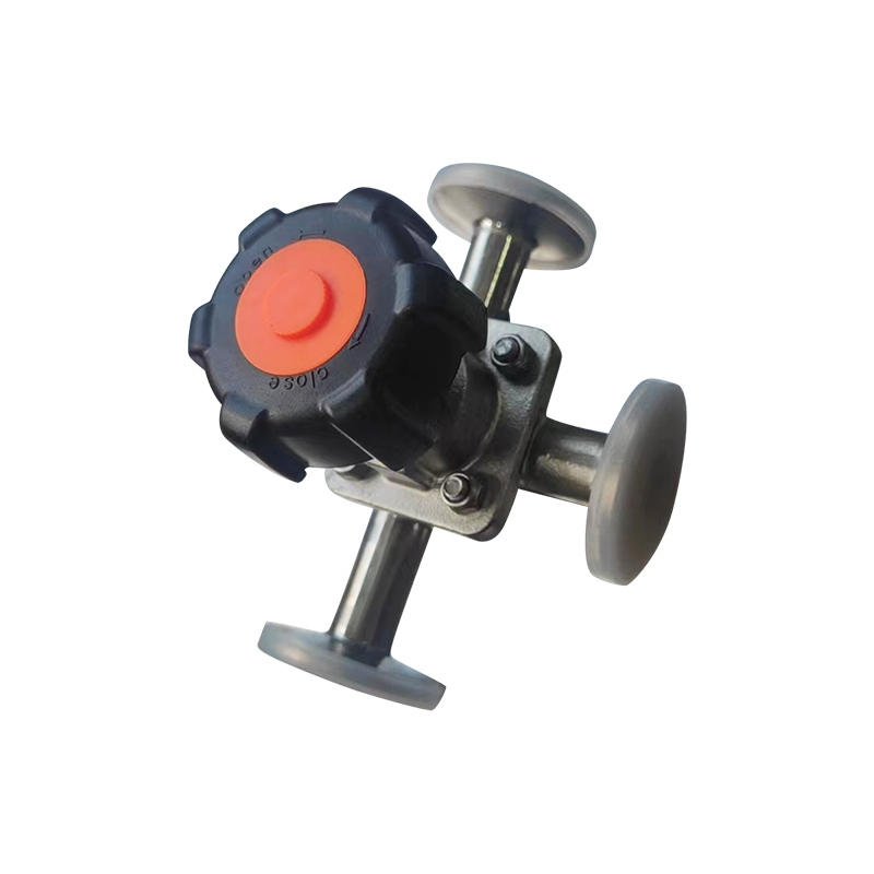 Clamp-End Three-Way Diaphragm Valve — PVPeW 2026