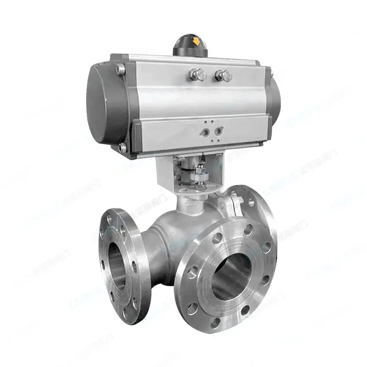 Pneumatic Three-Way Ball Valve — PVPeW 2026