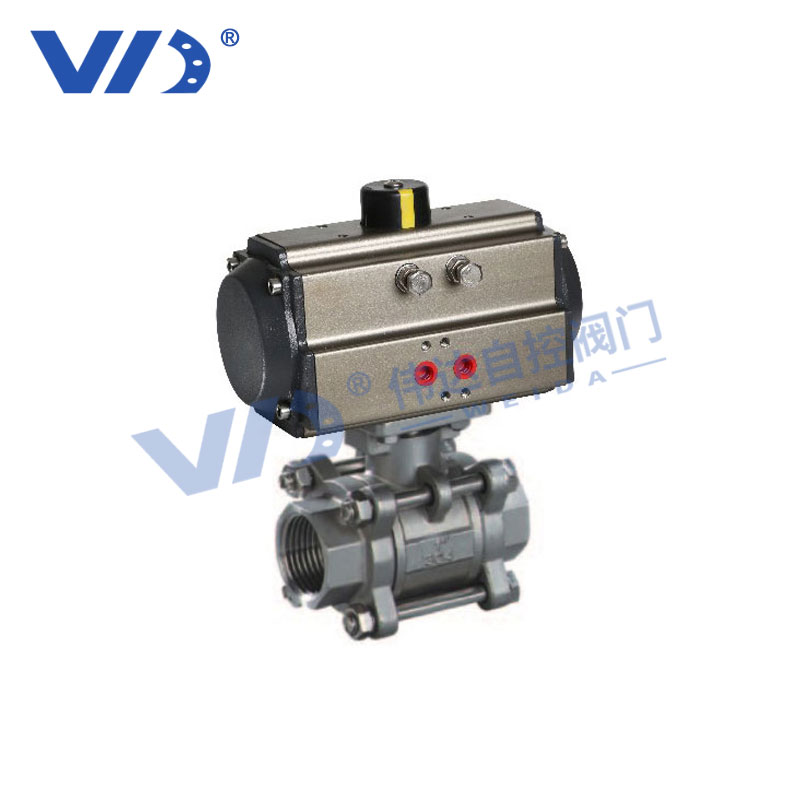 Pneumatic Three-Piece Ball Valve — PVPeW 2026