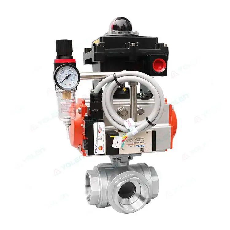 Pneumatic Three-Way Ball Valve — PVPeW 2026