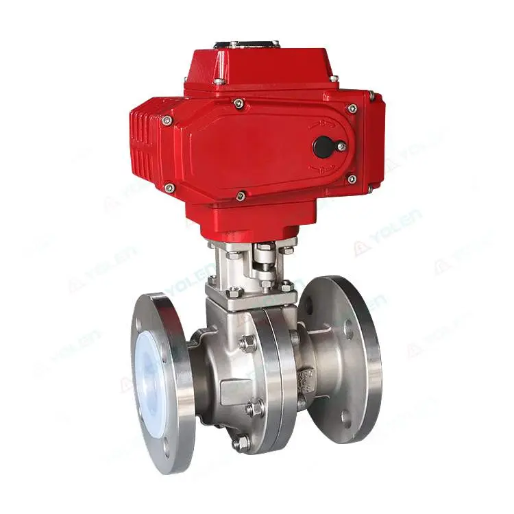 Industrial Valve -Q941 Electric-Actuated Fluoropolymer-Lined Flanged Ball Valve — PVPeW 2026