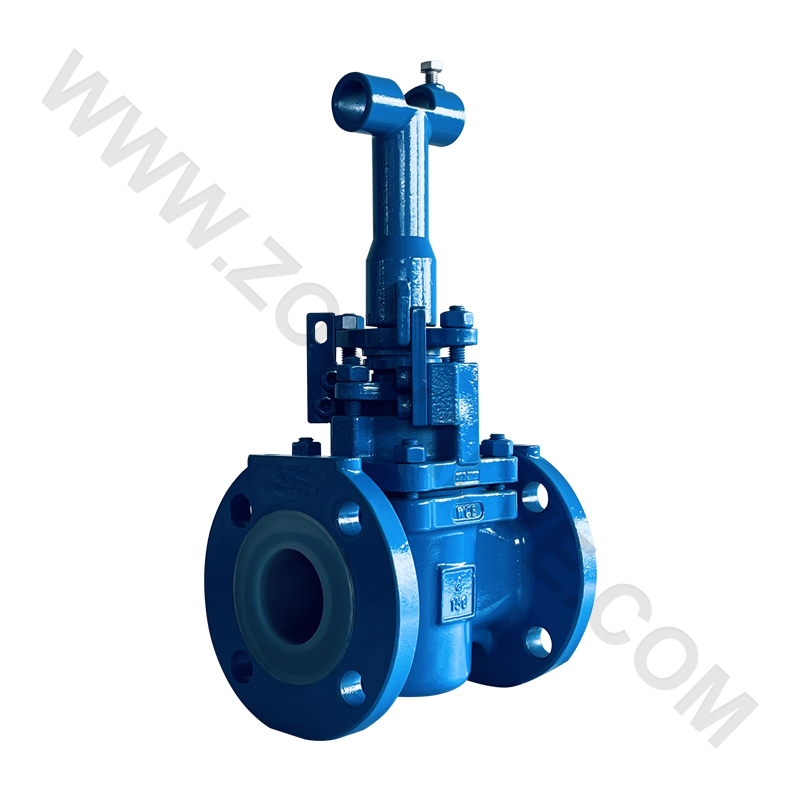 Pneumatic Stainless Steel PFA Lined Plug Valve Model X643PFA-150RL — PVPeW 2026