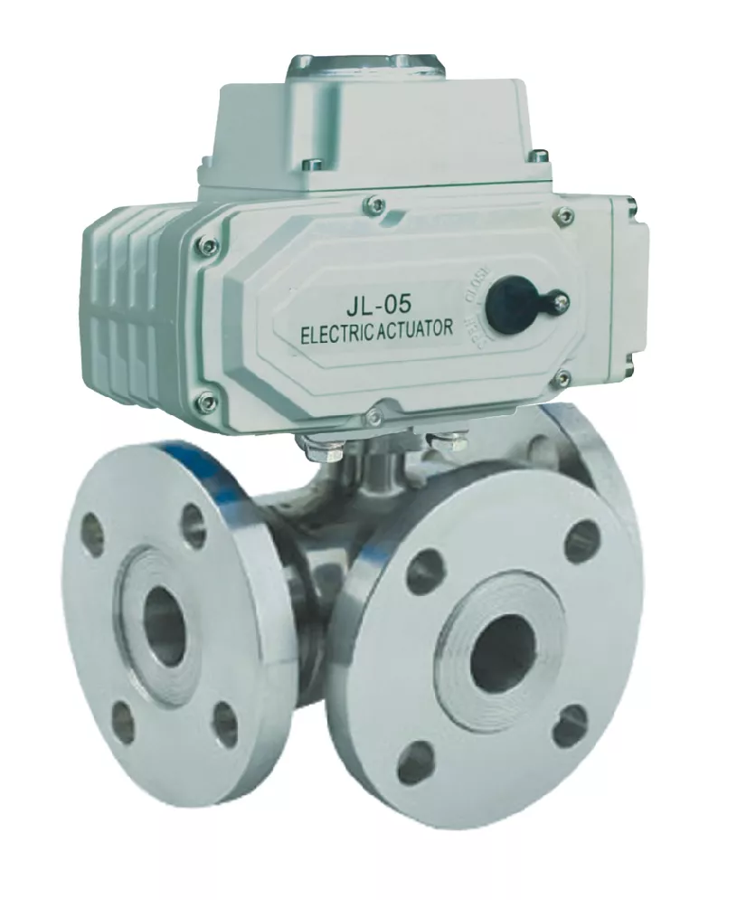 Electric Flanged Three-way Ball Valve — PVPeW 2026