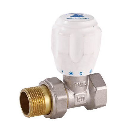 Manual control valve with straight internal heating element — PVPeW 2026