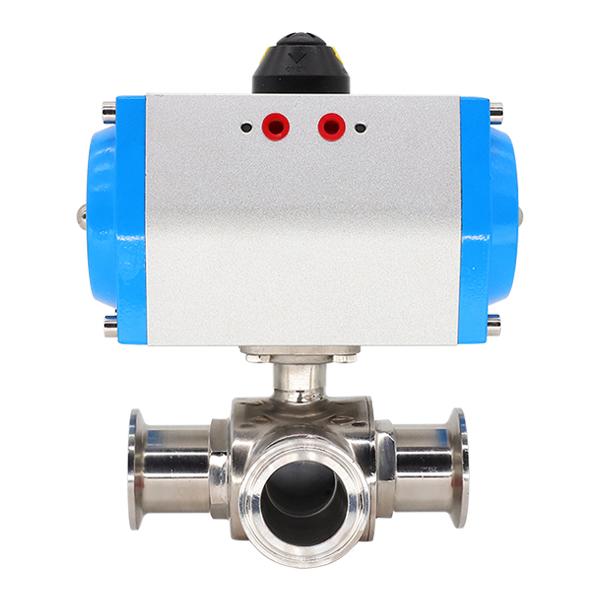 Pneumatic-controlled quick-install three-way ball valve — PVPeW 2026