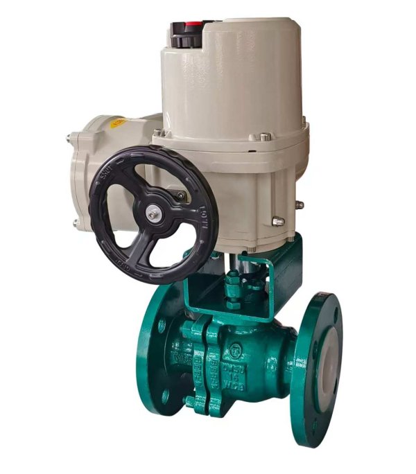 Electric fluoroplastic ball valve — PVPeW 2026