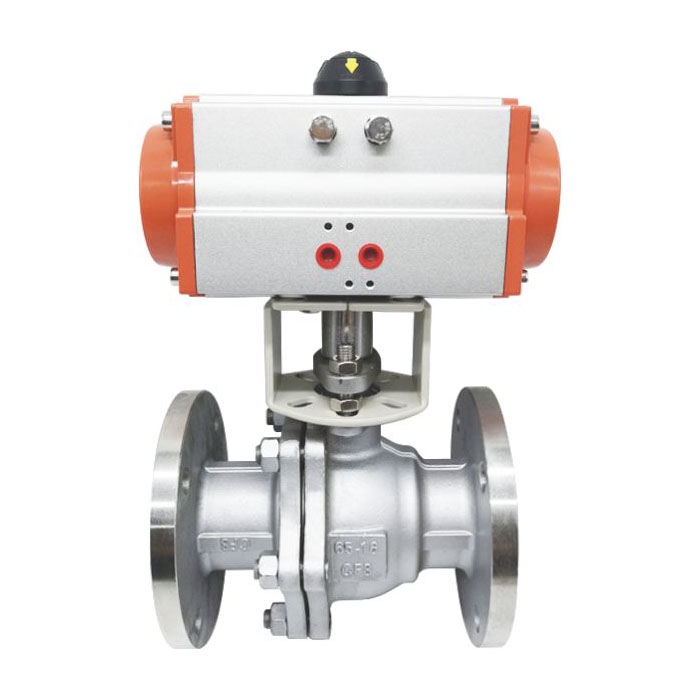 Pneumatic flanged ball valve — PVPeW 2026