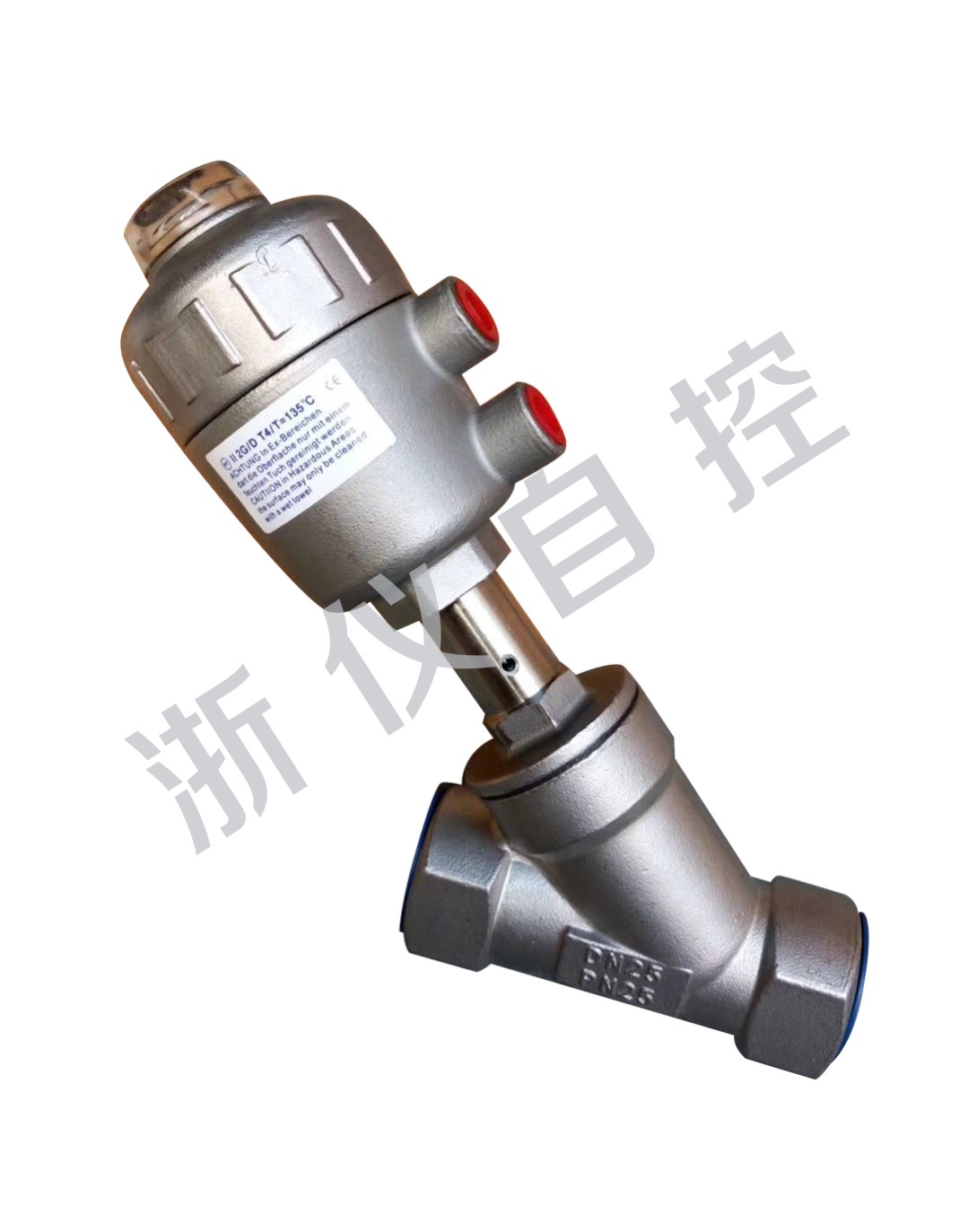 Pneumatic Threaded Angle Seat Valve — PVPeW 2026