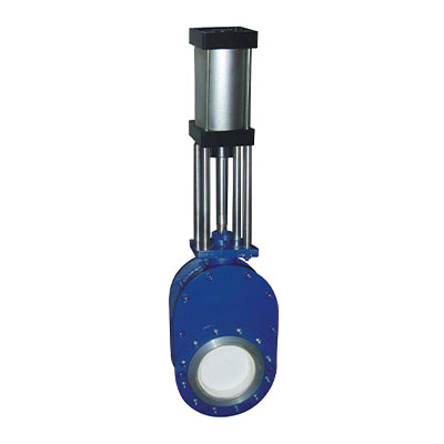 Pneumatic ceramic double-seated gate valve for flanges — PVPeW 2026
