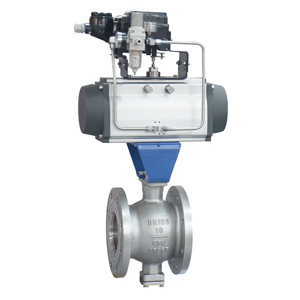 Pneumatic V-port Flanged Control Ball Valve — PVPeW 2026