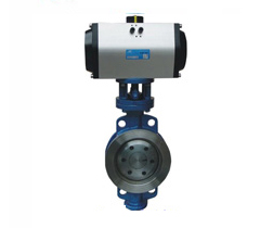Pneumatic Wafer Metal-seated Butterfly Valve, Model D673H — PVPeW 2026