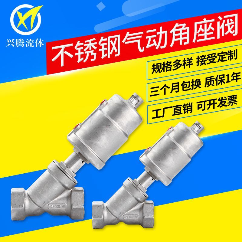 Stainless Steel Pneumatic Angle Seat Valve — PVPeW 2026