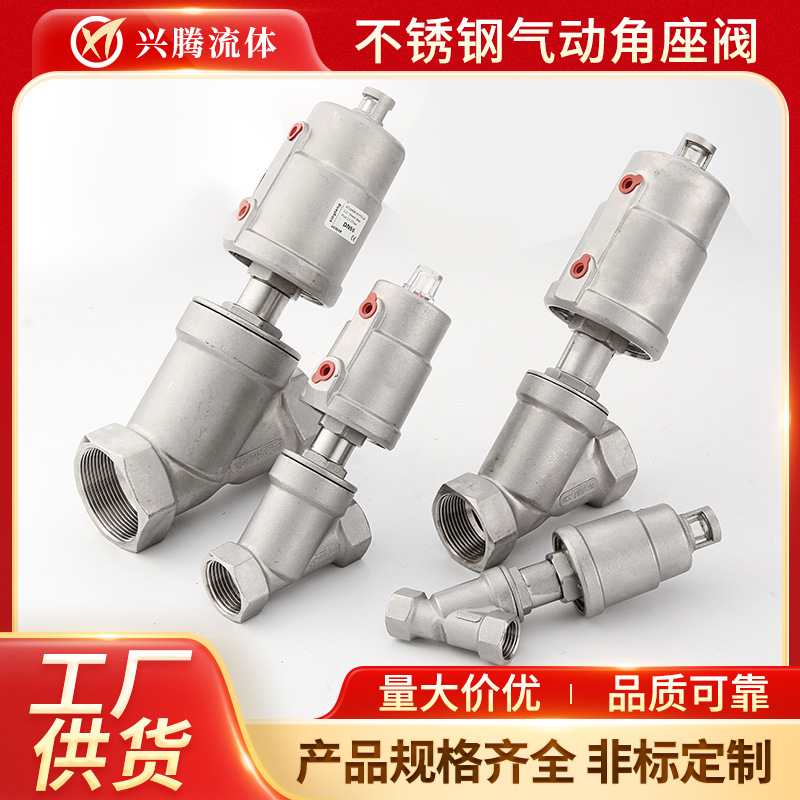 Stainless Steel Pneumatic Angle Seat Valve — PVPeW 2026