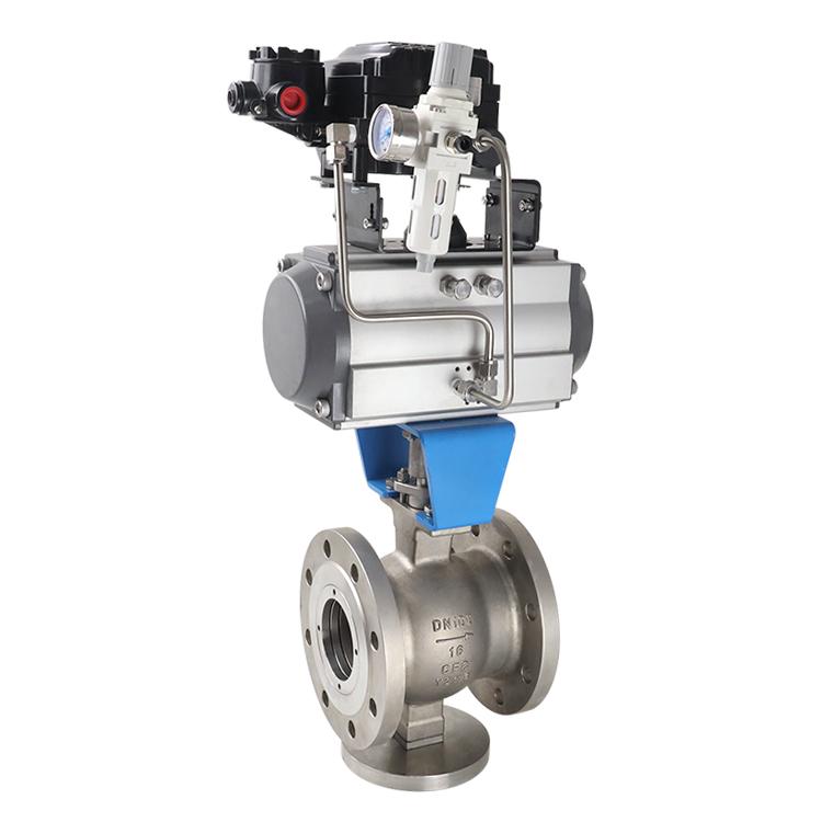 Pneumatic Flanged V-Port Ball Valve — PVPeW 2026