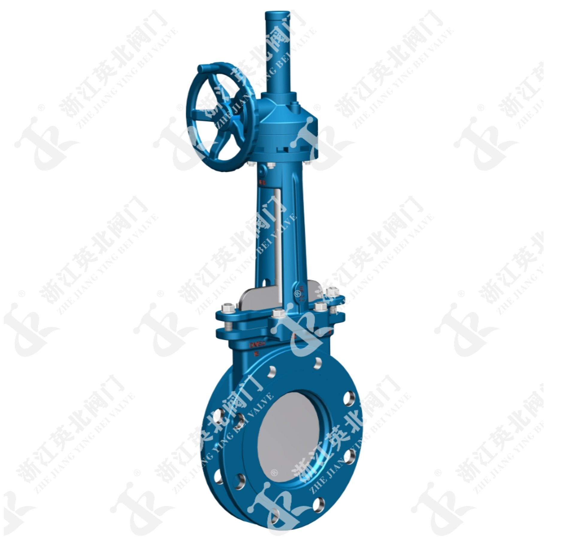 Sprocket gear knife gate valve PZ573 — PVPeW 2026