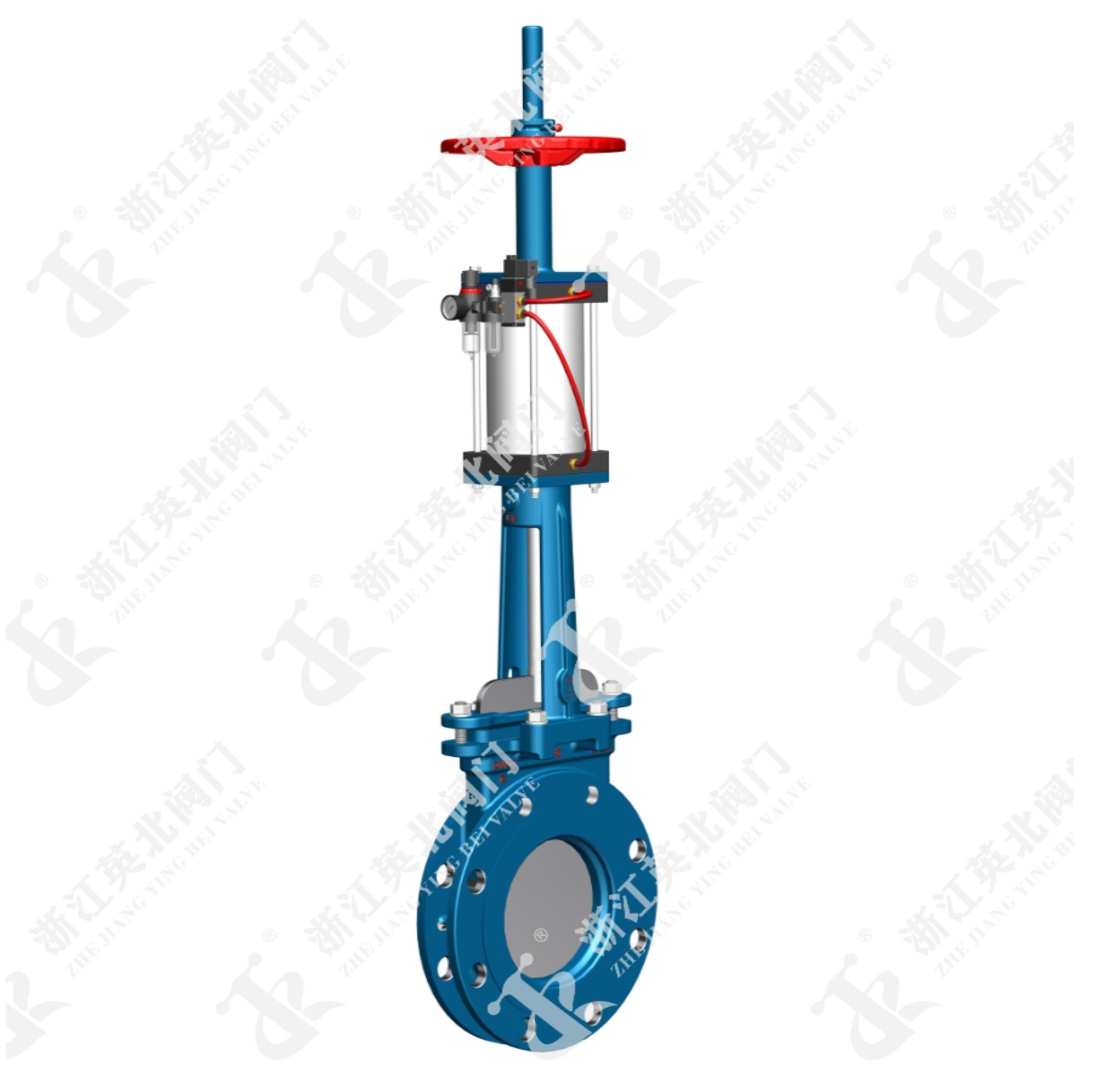 Pneumatic manual knife-type gate valve PZ673 — PVPeW 2026