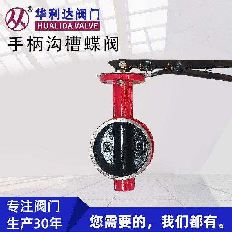 Handle groove butterfly valve — PVPeW 2026