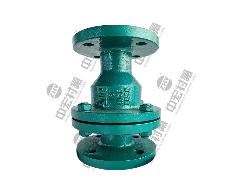 Swing-check fluorine-coated check valve — PVPeW 2026