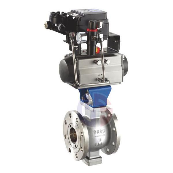 Pneumatic V-type ball valve — PVPeW 2026