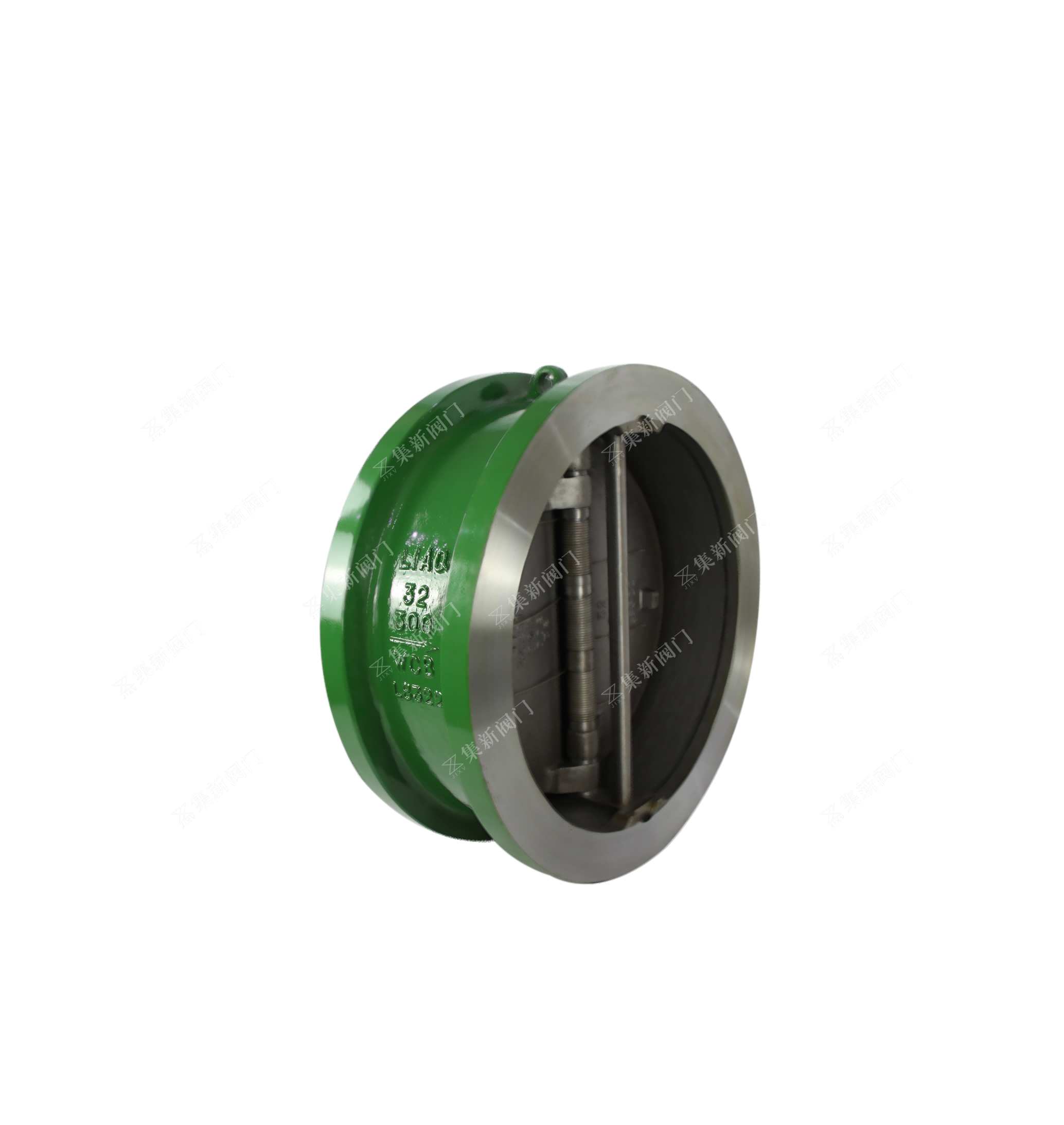Built-in double-leaf swing-up check valve with internal flanges — PVPeW 2026